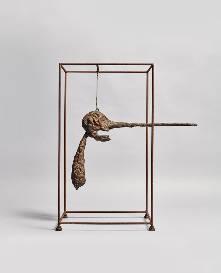 Alberto Giacometti, Le Nez Conceived in 1947; this art work version was  conceived in 1949 and cast in 1965.
Art Image courtesy Sotheby's.