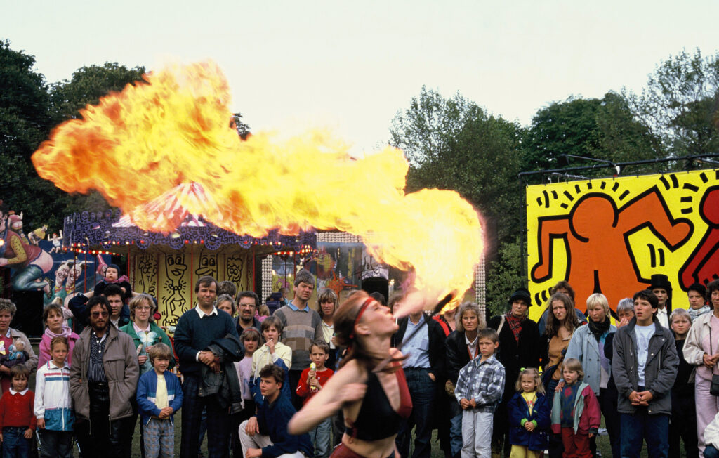 Performances at Luna Luna, Hamburg, Germany, 1987