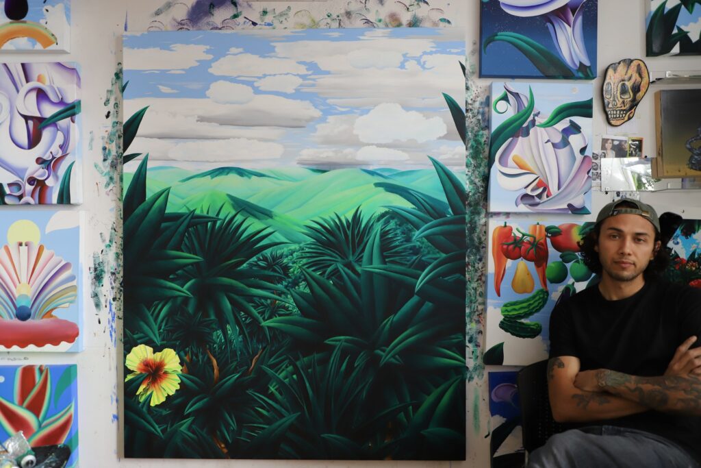 Anthony Padilla at his studio in Bushwick, BK
